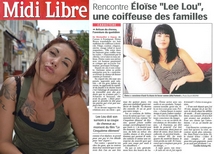 article MidiLibre leelou coiffure